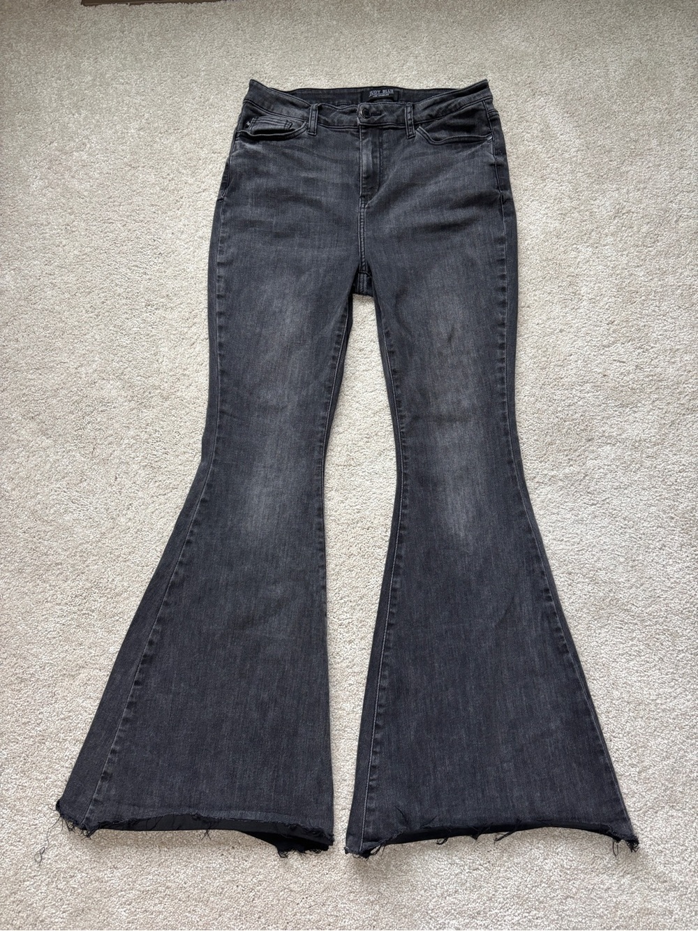 Judy Blue High Waisted Super Flare Jeans Size  30 - Picture 4 of 10